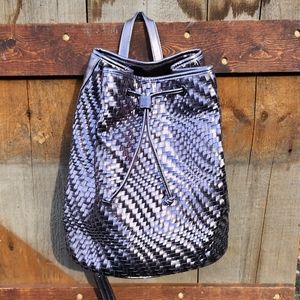 Deux Lux Pewter Backpack Vegan Leather NWT